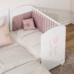 Trama Cama Cosleep Love - Branco Mate/Soft Pink