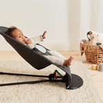 BabyBjorn Espreguiçadeira Balance Soft Woven/Jersey - Gris Oscuro/Gris Claro