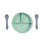 Saro Set de alimentação silicone Food & Fun - Hortelã