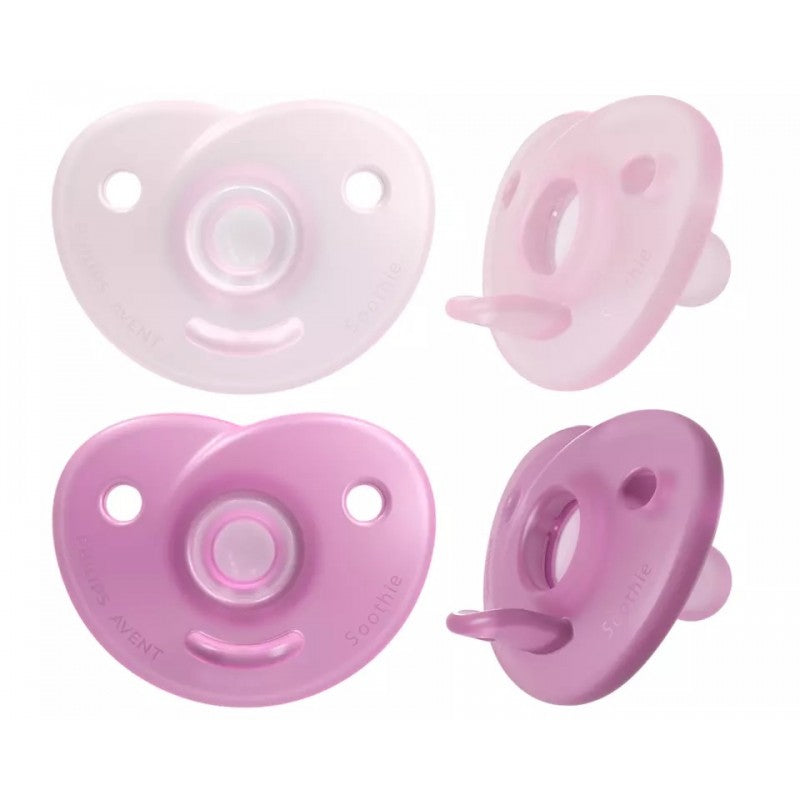 Philips Avent - 2 Chupetas - Soothie 0-6 - Menina