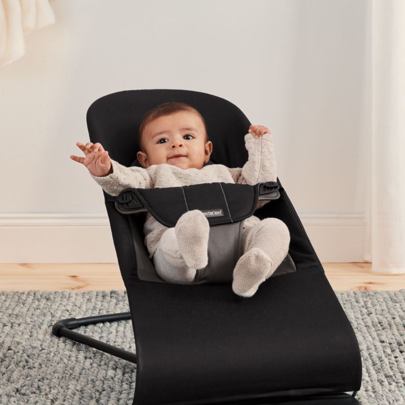 BabyBjorn Espreguiçadeira Balance Soft Woven - Negro/Gris Oscuro