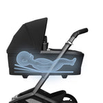 Carrinho de Bebé Fame + Alcofa da Maxi-Cosi - Conforto premium dos 0 meses aos 4 anos - Twillic Black