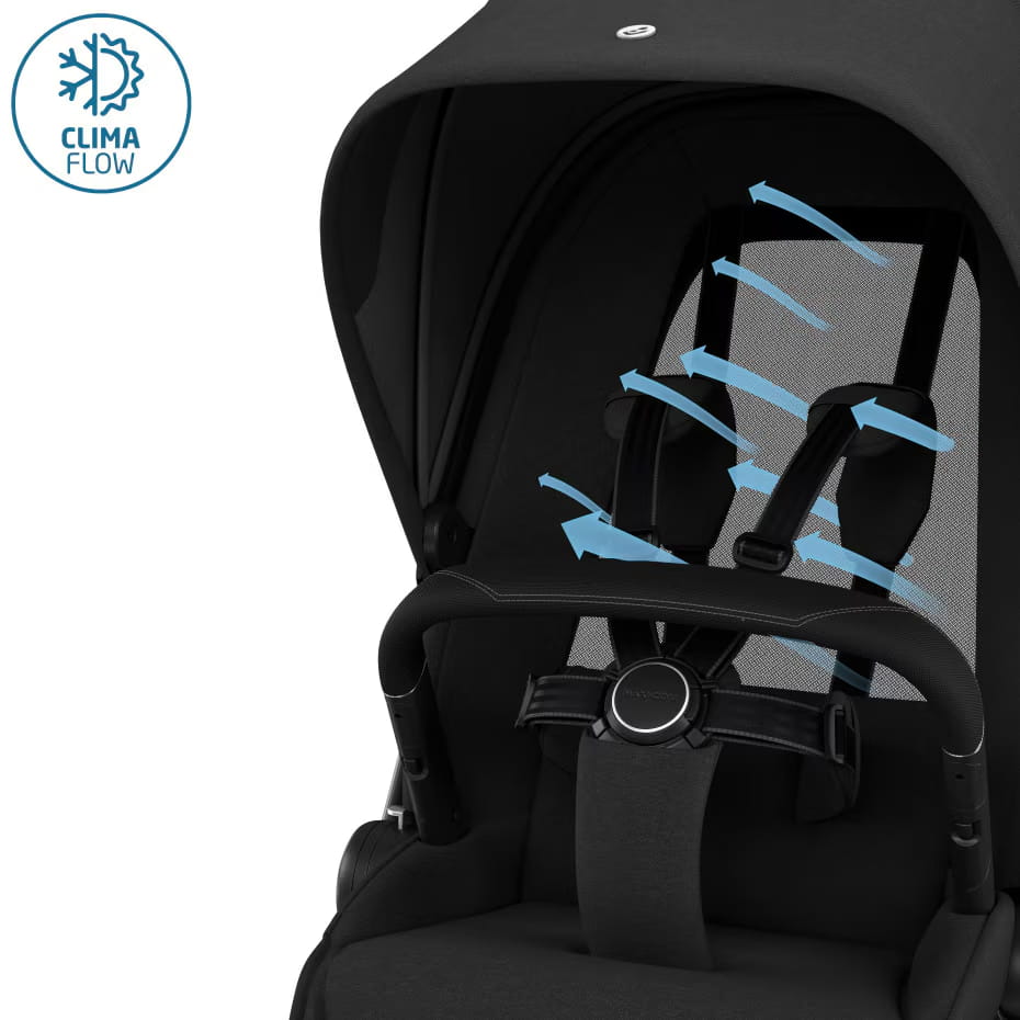 Carrinho de Bebé Fame + Alcofa da Maxi-Cosi - Conforto premium dos 0 meses aos 4 anos - Twillic Black