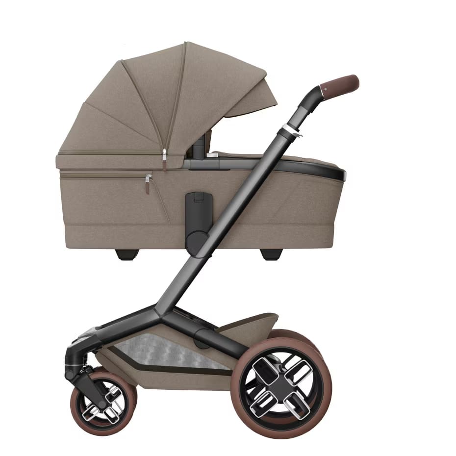 Carrinho de Bebé Fame + Alcofa da Maxi-Cosi - Conforto premium dos 0 meses aos 4 anos - Twillic Truffle