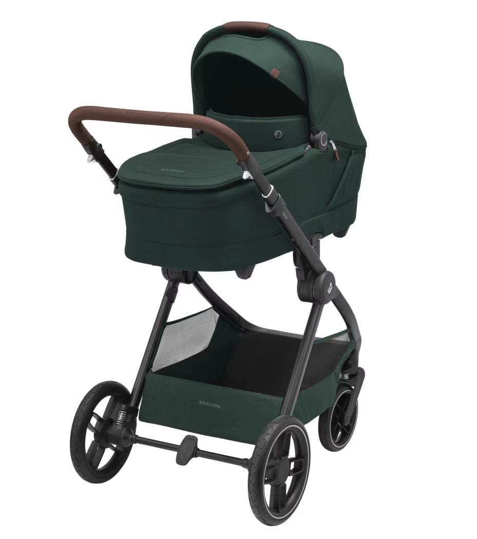 Carrinho de Bebé Oxford Plus da Maxi-Cosi - Sistema de viagem 3-em-1 - Twillic Green