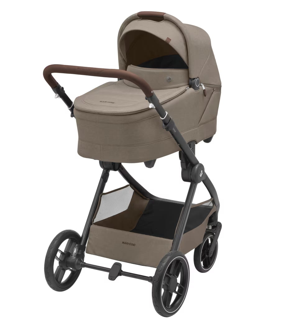 Carrinho de Bebé Oxford Plus da Maxi-Cosi - Sistema de viagem 3-em-1 -Twillic Truffle