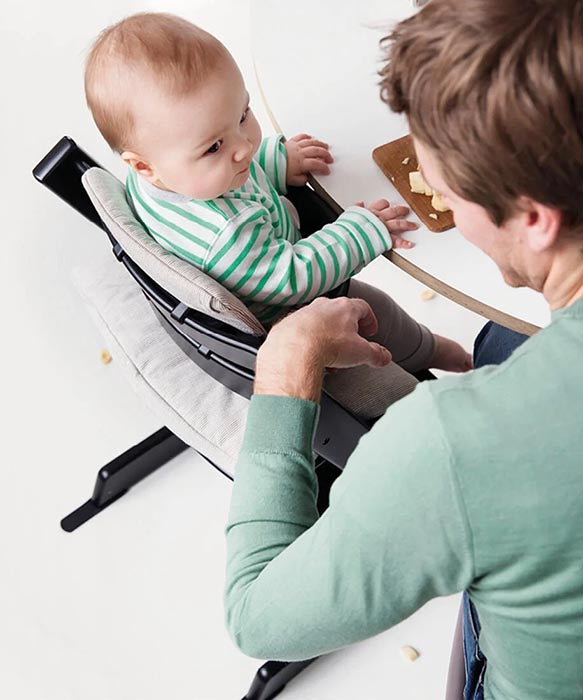 Stokke Tripp Trapp + Oferta Baby Set - Negro