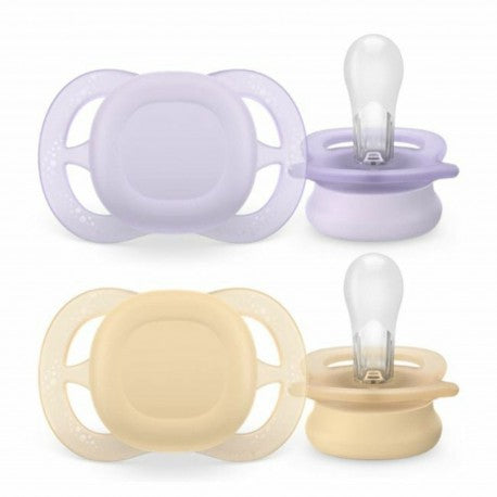 Philips Avent 2 Chupetas 0-2M Ultra Start Lisa - Menina