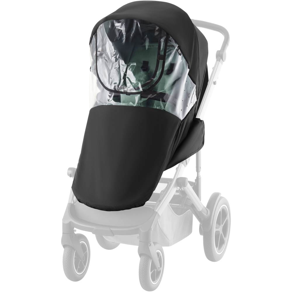 Capa de Chuva Carrinho Smile 5Z da Britax Romer - Black + Clear Eva