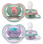 Philips Avent - 2 Chupetas - Ultra Air Trendy 6-18M - Menino