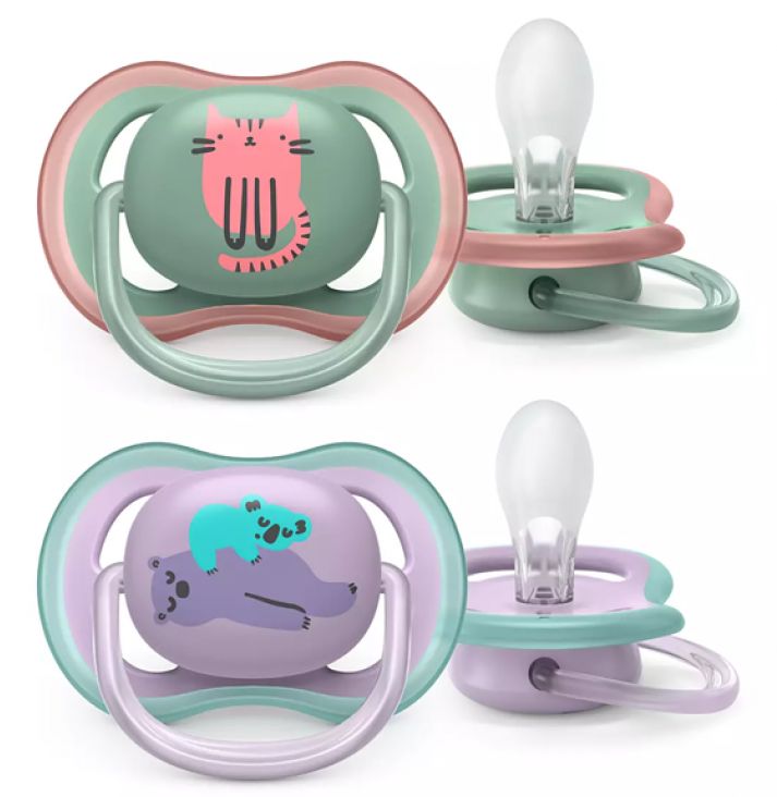 Philips Avent - 2 Chupetas - Ultra Air Trendy 6-18M - Menino