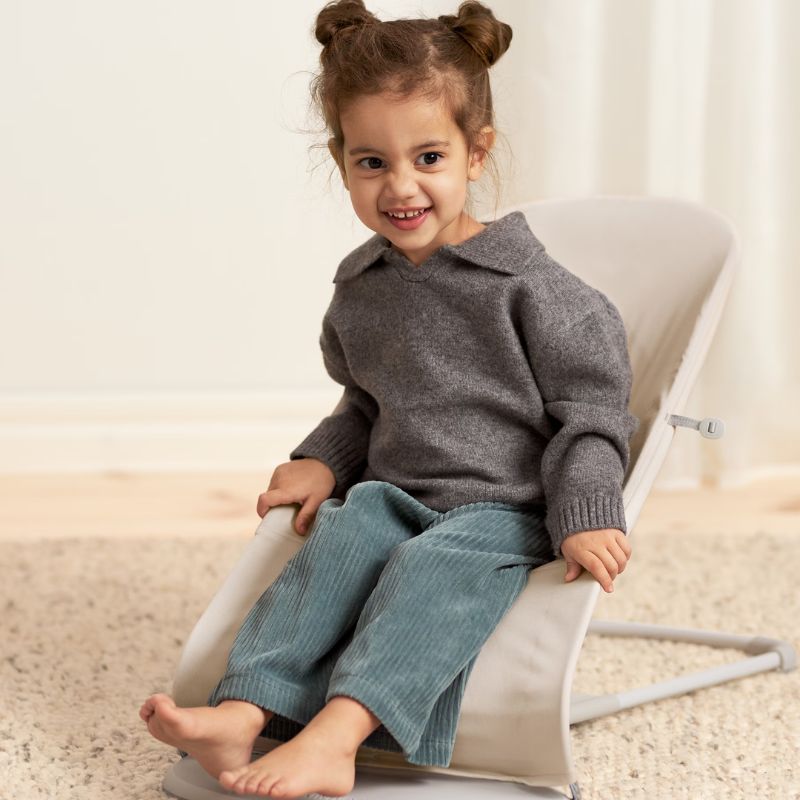 BabyBjorn Espreguiçadeira Balance Soft Woven/Jersey/Mesh - Beige Claro