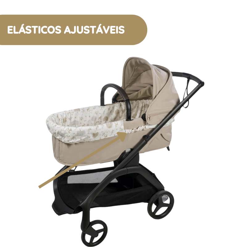 Pasito a Pasito Nara Conjunto Capa + Lençol para Alcofa