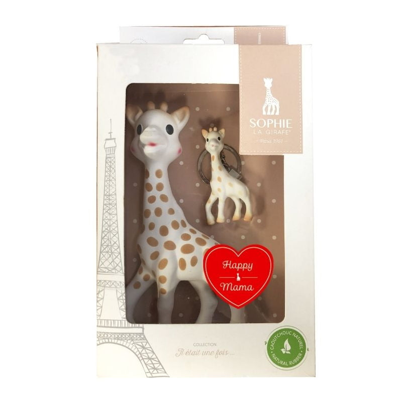 Sophie la Girafe Conjunto Mordedor e Porta-chaves Happy Mama