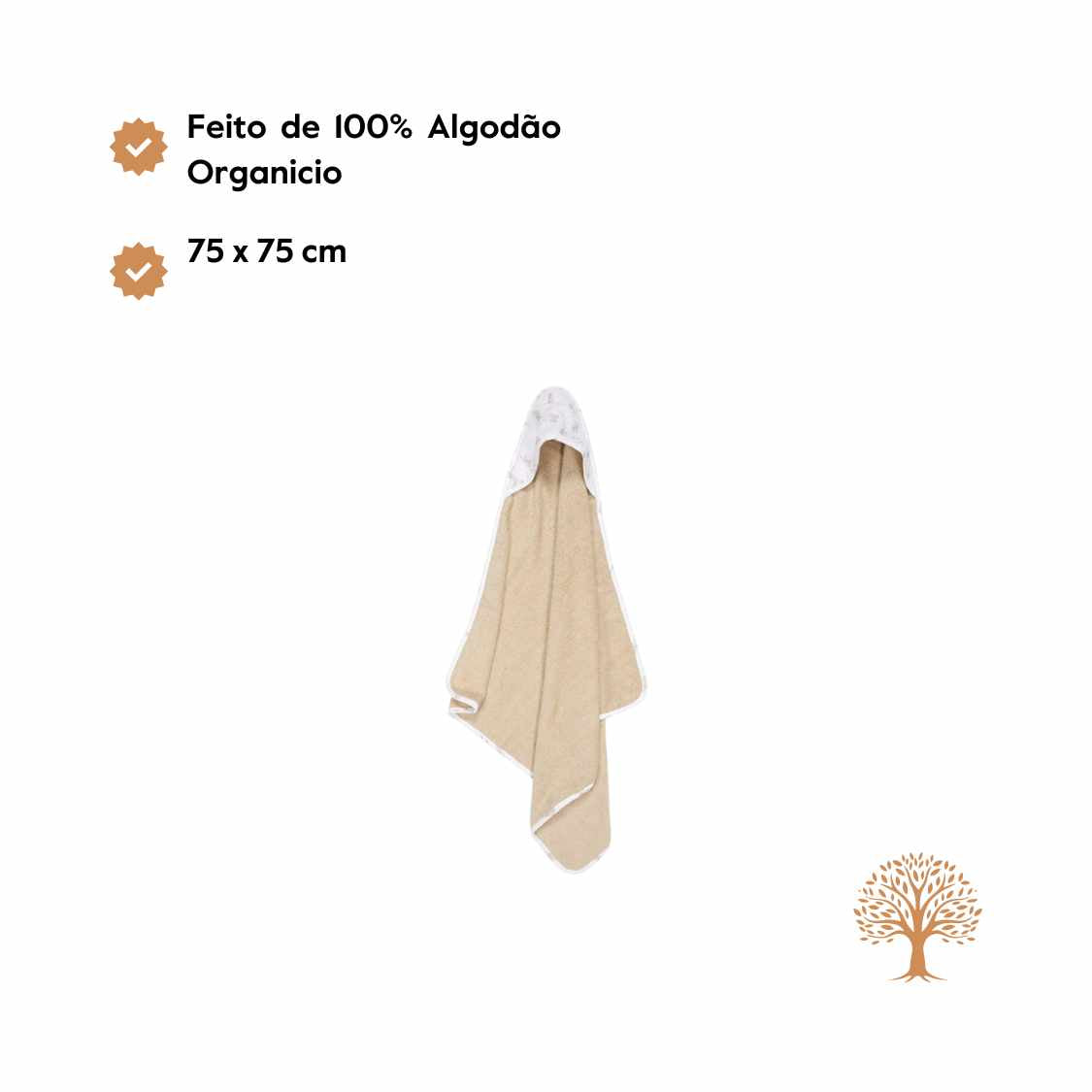 Little Dutch Toalha com Capuz em Musselina - Baby Bunny