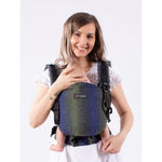 Isara Mochila Portabebé The ONE One size - Pixelated Blue Planet