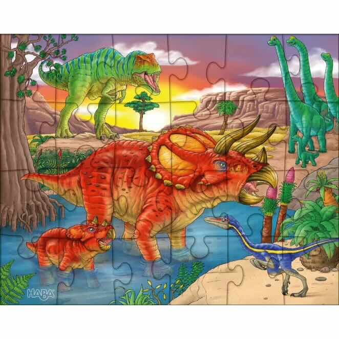 Haba - Puzzles De Dinossauros
