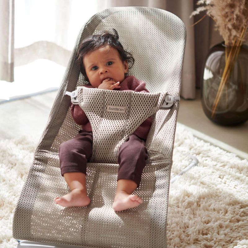 BabyBjorn Espreguiçadeira Bliss Mesh - Gris Arena