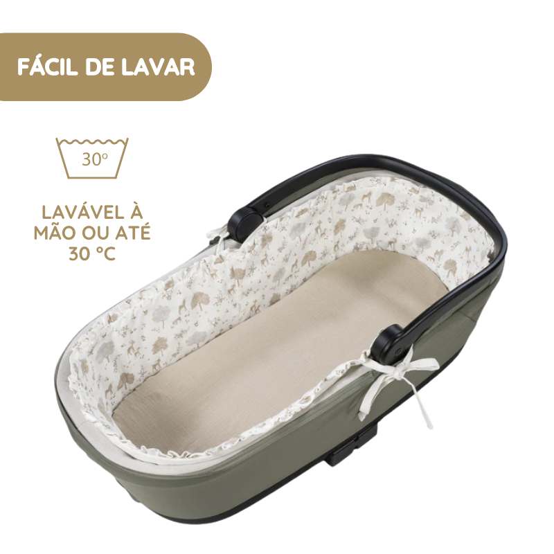Pasito a Pasito Nara Conjunto Capa c/ Varas + Lençol para Alcofa