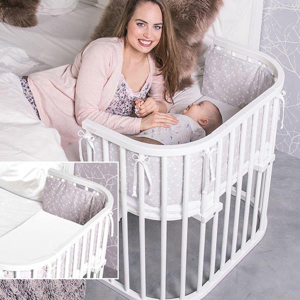 Babybay Cama Co-Sleep Maxi Comfort Plus - lacado branco