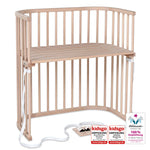 Babybay Cama Co-Sleep Boxspring - natural sem tratamento