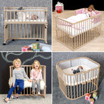 Babybay Cama Co-Sleep Boxspring - natural sem tratamento