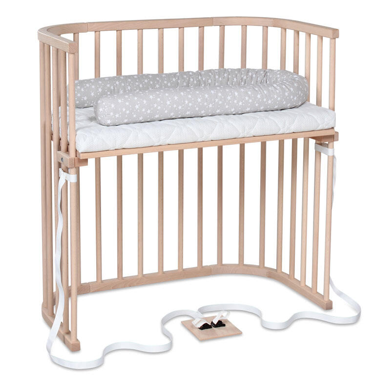Babybay Cama Co-Sleep Boxspring - natural sem tratamento