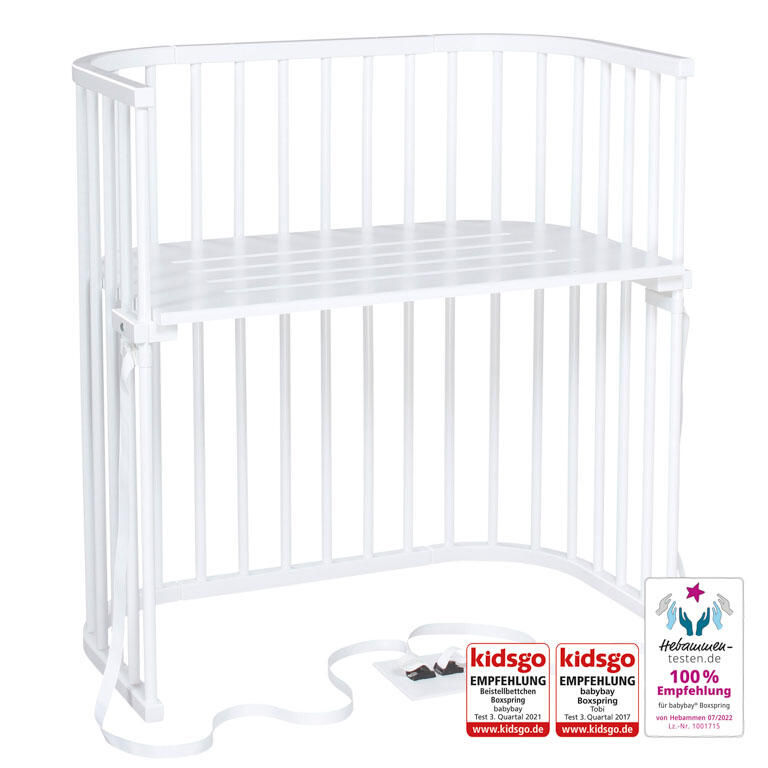 Babybay Cama Co-Sleep Boxspring - lacado branco