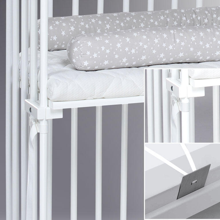 Babybay Cama Co-Sleep Boxspring - lacado branco