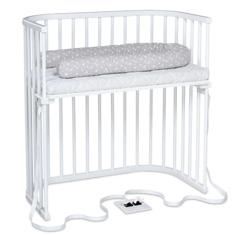 Babybay Cama Co-Sleep Boxspring - lacado branco