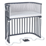 Babybay Cama Co-Sleep Boxspring - lacado cinza pizarra
