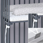 Babybay Cama Co-Sleep Boxspring - lacado cinza pizarra