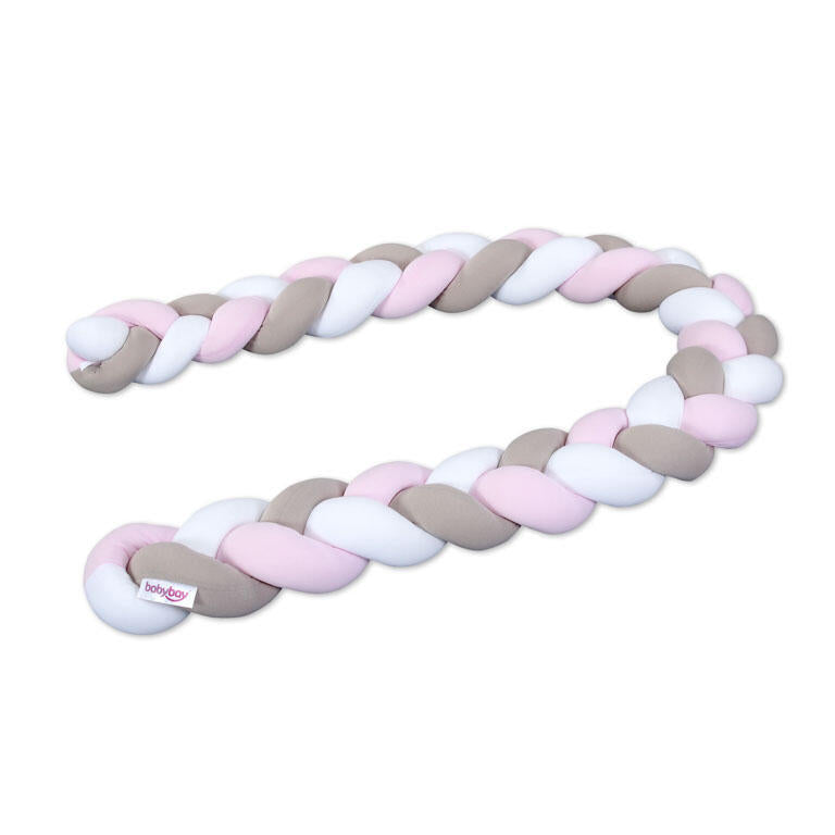 Babybay Rolo Trançado para todos os modelos - branco/beige/rosado
