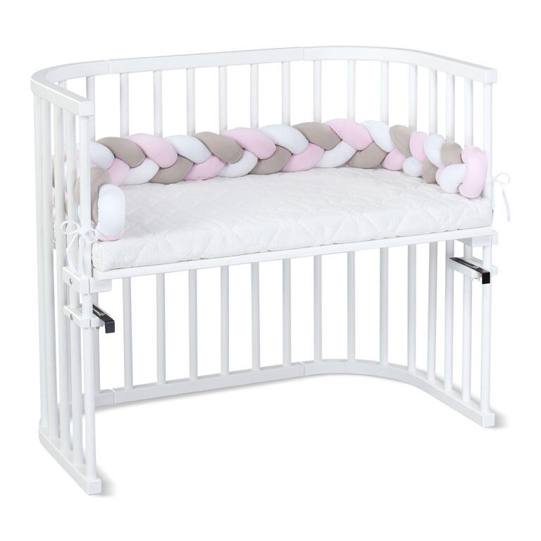 Babybay Rolo Trançado para todos os modelos - branco/beige/rosado