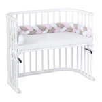 Babybay Rolo Trançado para todos os modelos - branco/beige/rosado