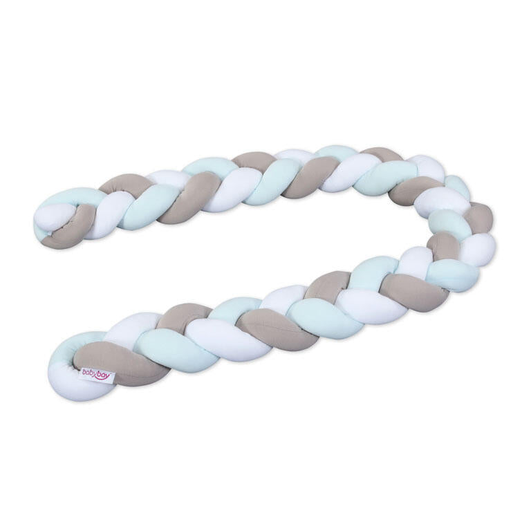 Babybay Rolo Trançado para todos os modelos - branco/beige/aqua