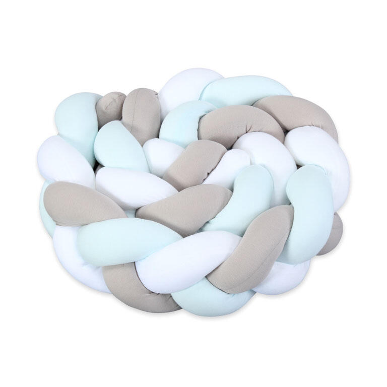Babybay Rolo Trançado para todos os modelos - branco/beige/aqua