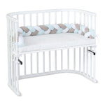Babybay Rolo Trançado para todos os modelos - branco/beige/aqua