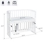 Babybay Cama Co-Sleep Maxi Comfort Plus - lacado branco