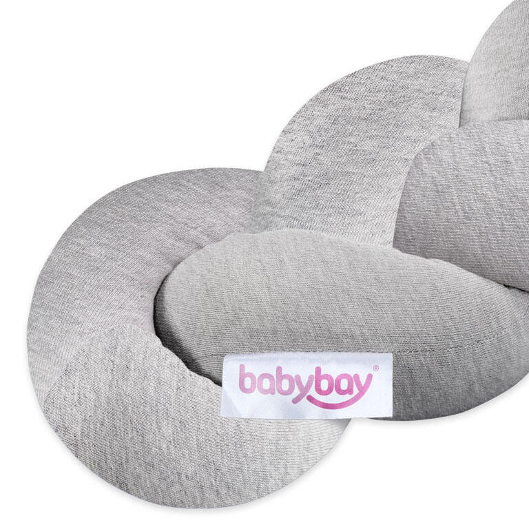 Babybay Rolo Trançado para todos os modelos - cinza claro mesclado