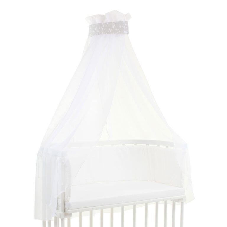 Babybay Dossel - cinza estrelas brancas