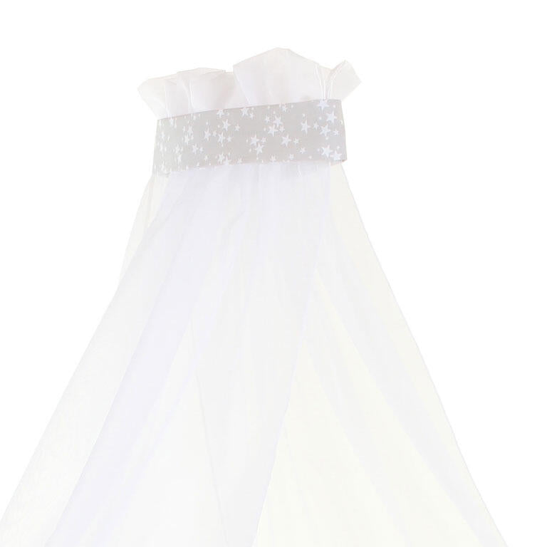 Babybay Dossel - cinza estrelas brancas