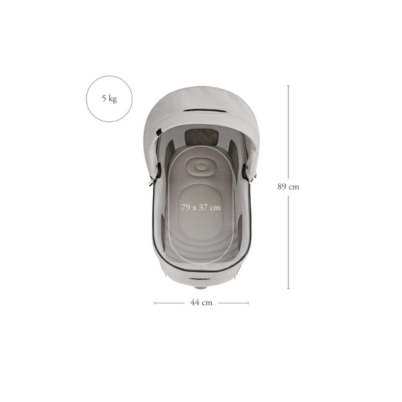 Carrinho de Bebé Inglesina Aptica System Quattro - Crystal Grey