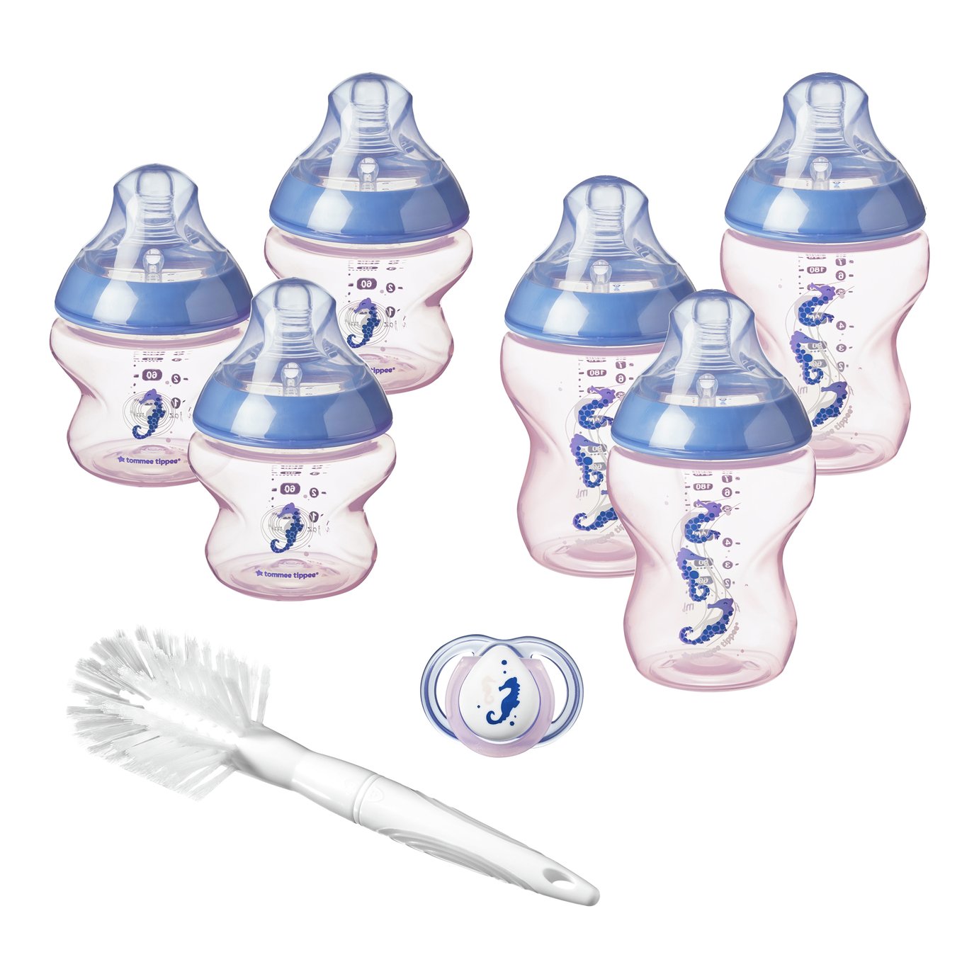 Tommee Tippee Kit Biberões Cavalitos Rosa