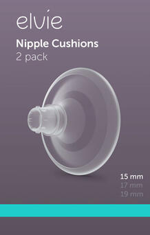 Elvie 2 Almofadas de Silicone para Bombas Stride e Pump - Tamanho S (15 mm)