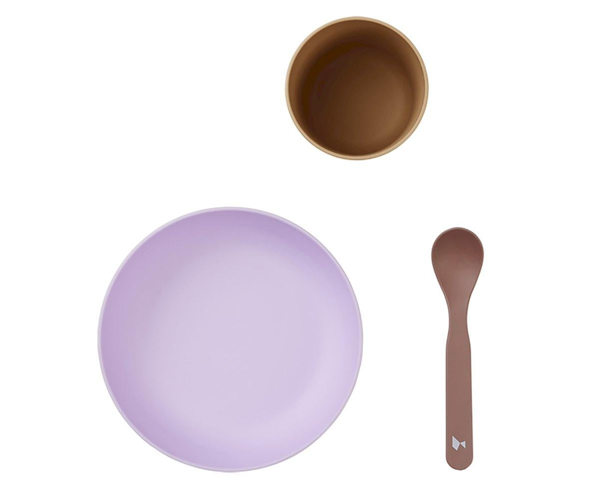 Fabelab - Conjunto de Alimentação 3pçs - Lilac Mix