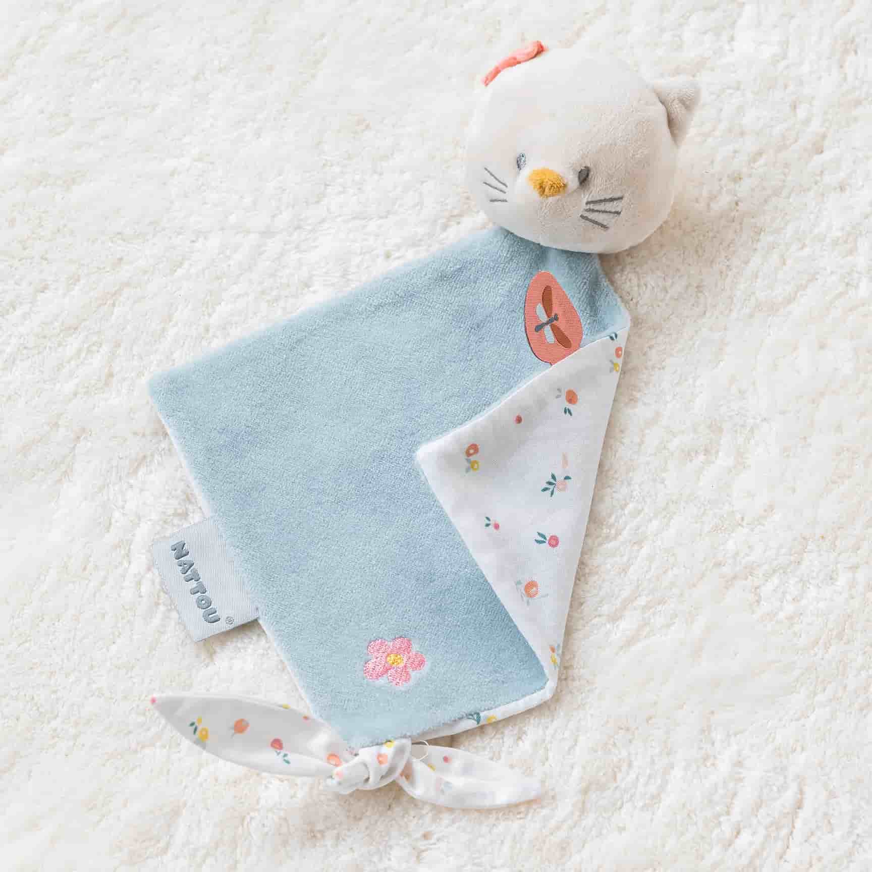 Nattou Mila, Zoe & Lana - Mini Doudou - Gato - Lana