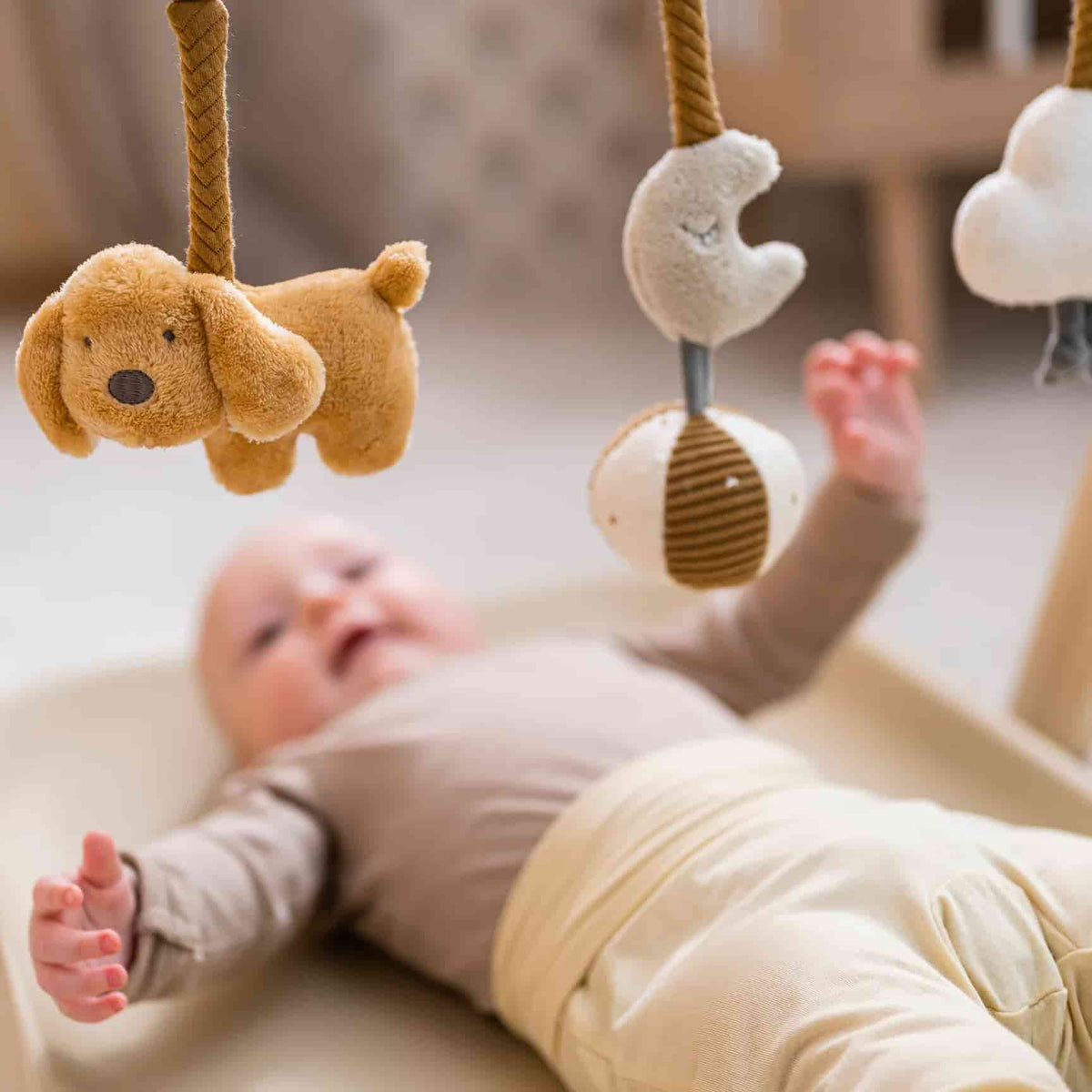 Nattou Charlie - Arco em madeira com brinquedos