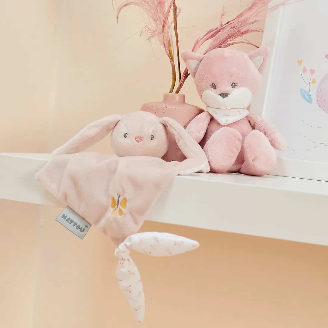 Nattou Alice & Pomme - Mini Doudou - Coelho - Pomme