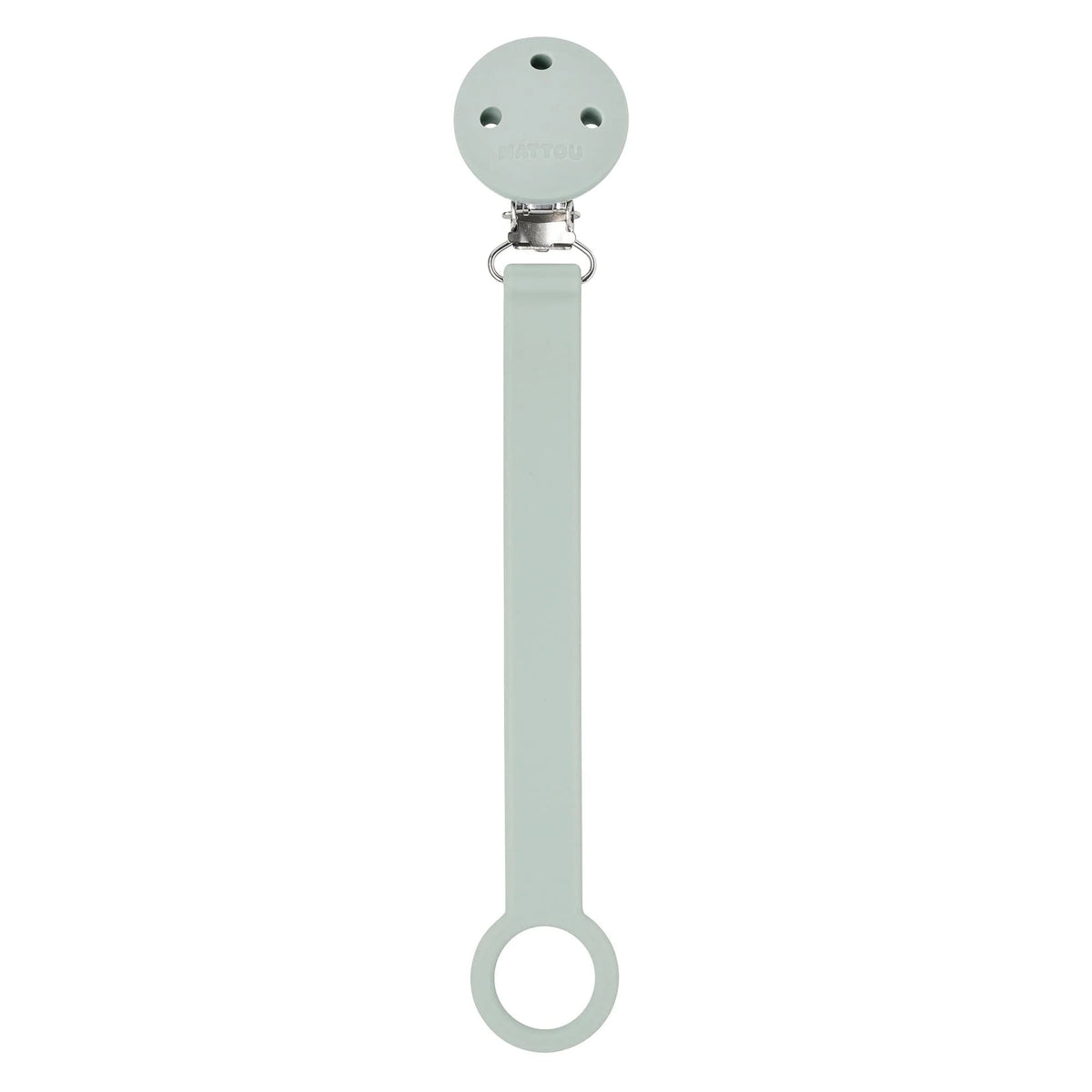 Nattou Prende Chupeta Silicone - Sage Green